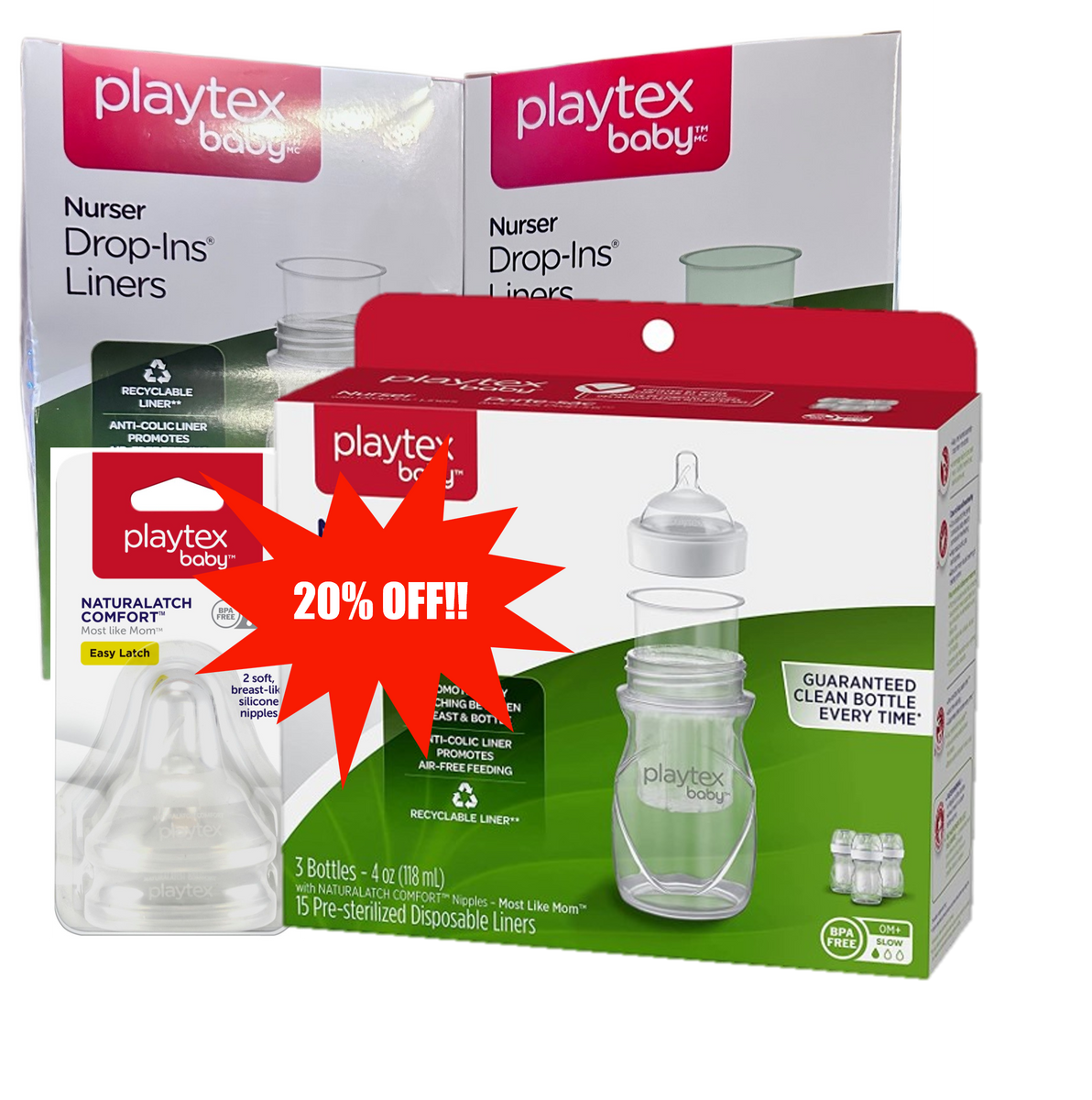 Playtex  Nursing Necessities Manual Breast Pump Set (Parallel