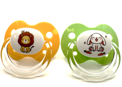 Binky® Orthodontic Pacifier Set - Wild and Cuddly Series  - Rabbit and Lion