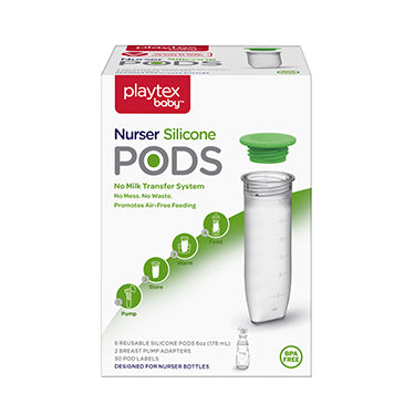 Playtex Baby™ Nurser Reusable Silicone PODS Starter Set for Breastmilk Storage & Air-Free Feeding