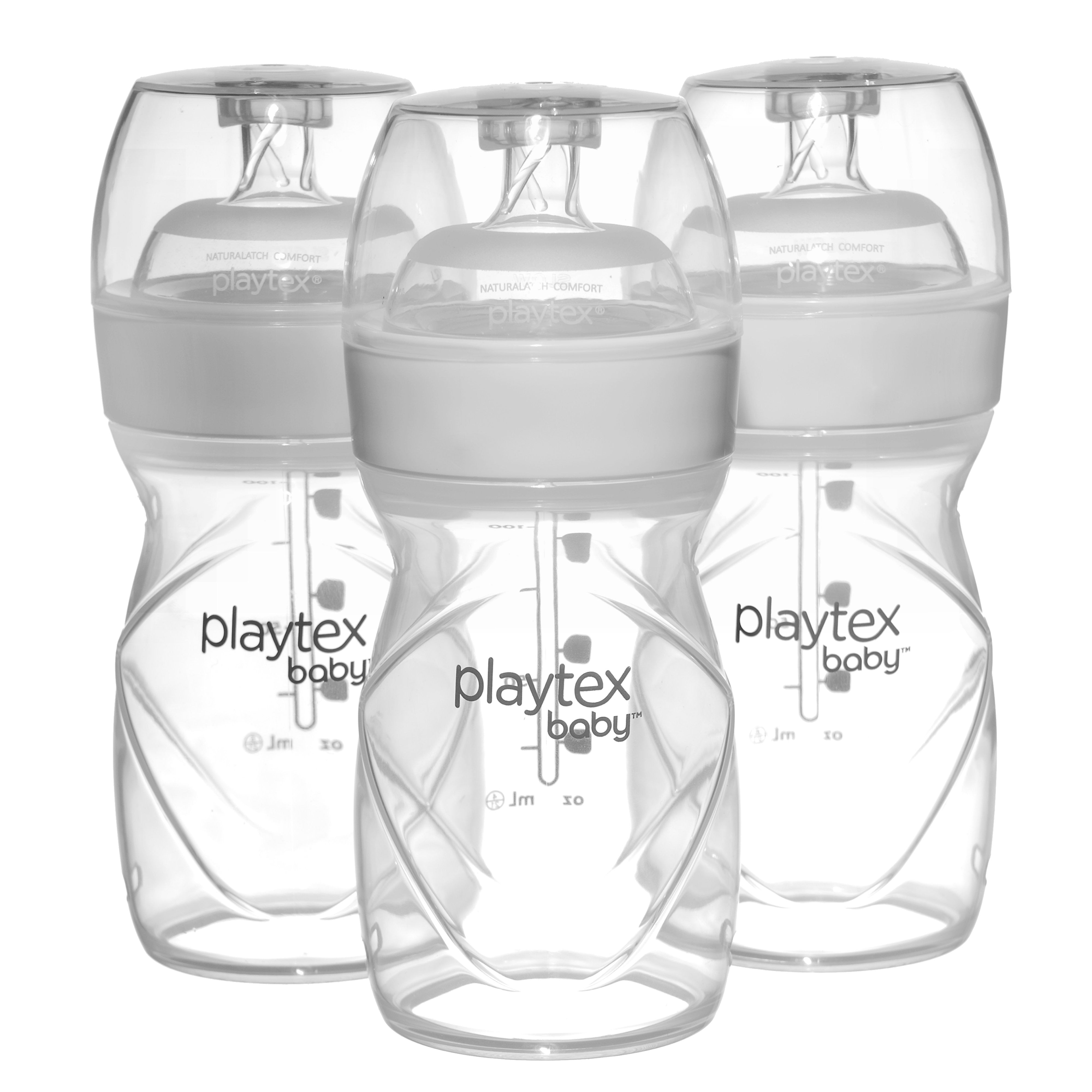 Playtex Baby™ Anti-Colic Nurser Bottles with Disposable Drop-Ins® Liners for Air-Free Feeding – 3 Pack