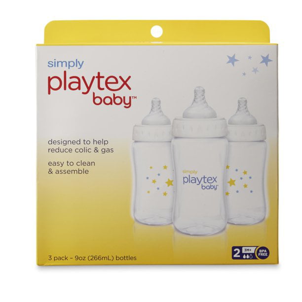 Simply Playtex Complete Tummy Comfort Baby Bottles - 9 Ounce