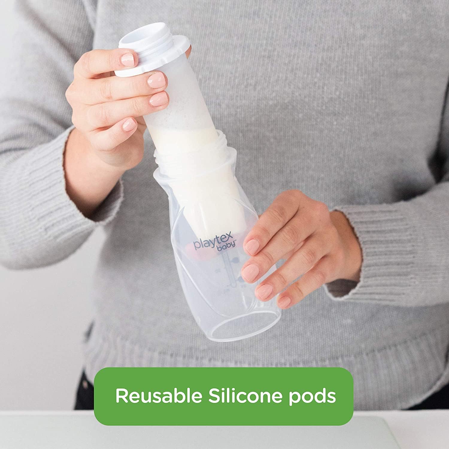 Playtex Baby Nurser DELUXE Gift Set with Drop In liners and Silicone Pods