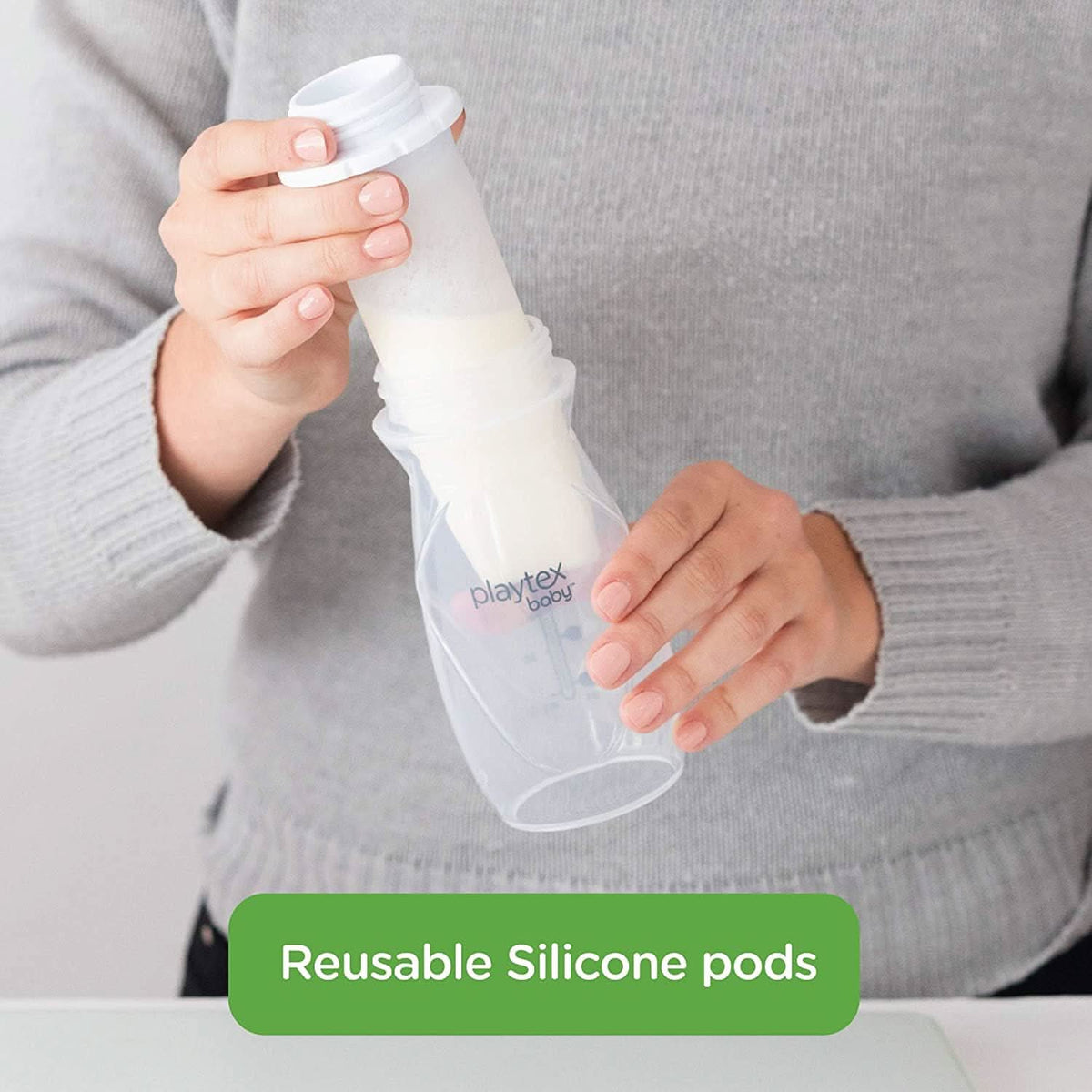 Playtex Baby™ Nurser Reusable Silicone PODS Starter Set for Breastmilk Storage & Air-Free Feeding