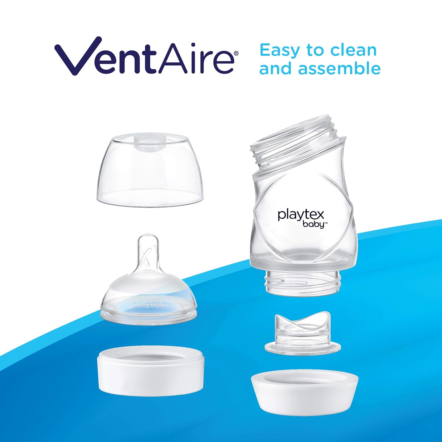 evenflo ventaire bottles Playtex VentAire 6-Ounce Wide Bottle