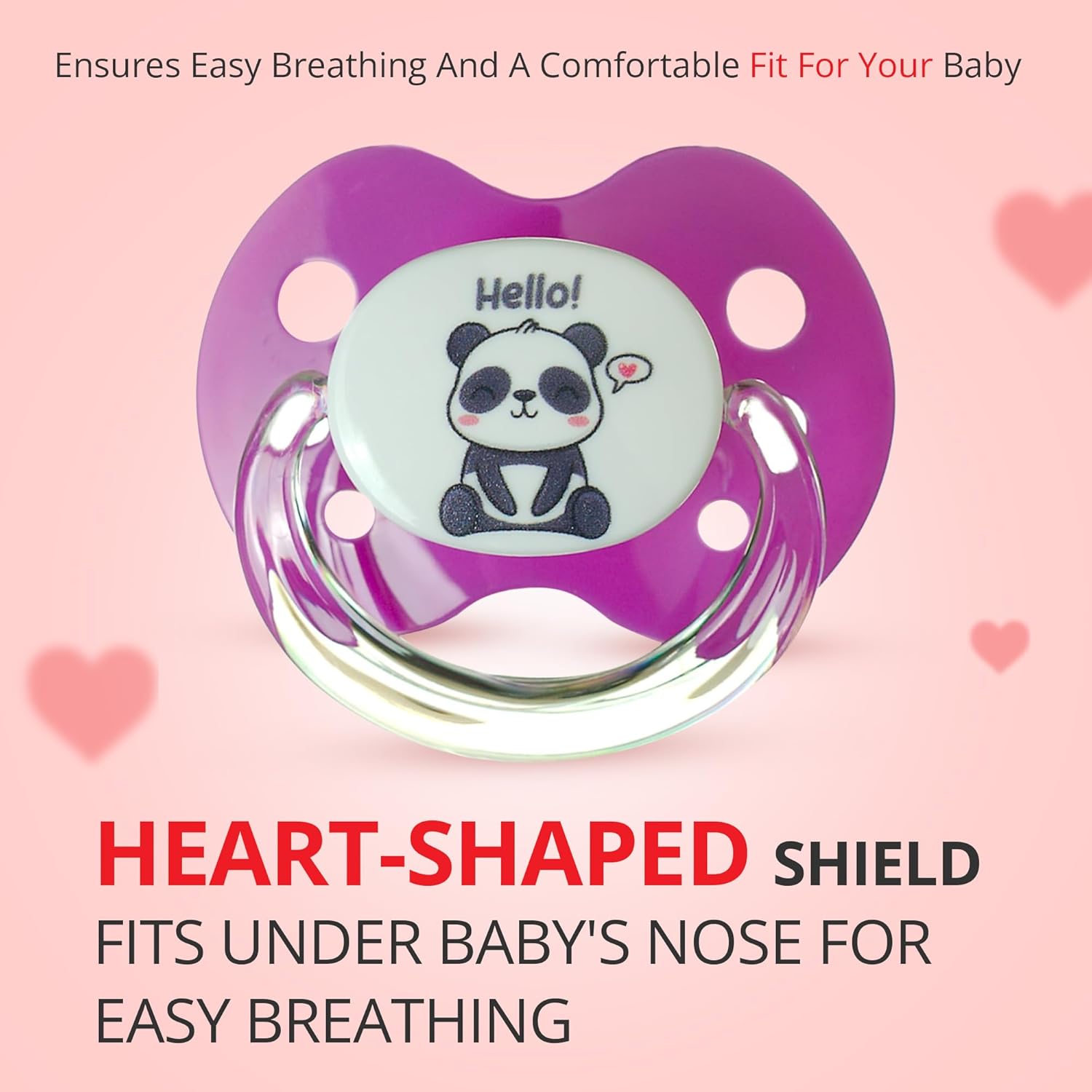 Binky Orthodontic Pacifier With Snap On Cover - Wild and Cuddly Series  - Unicorn & Panda