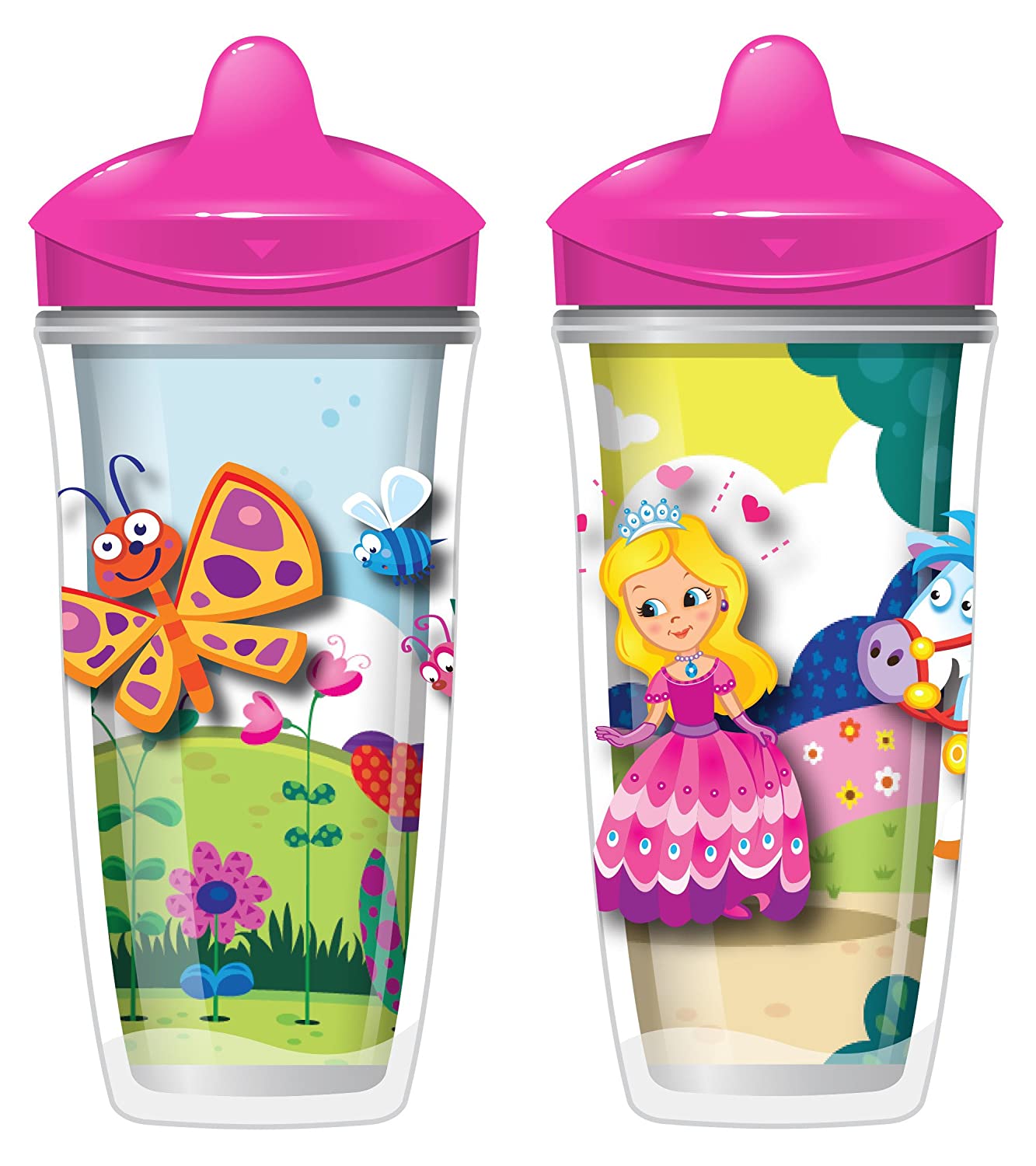 Playtex® Stage 3 Spout Cup - Pink - Princess and Butterfly – PlaytexBaby