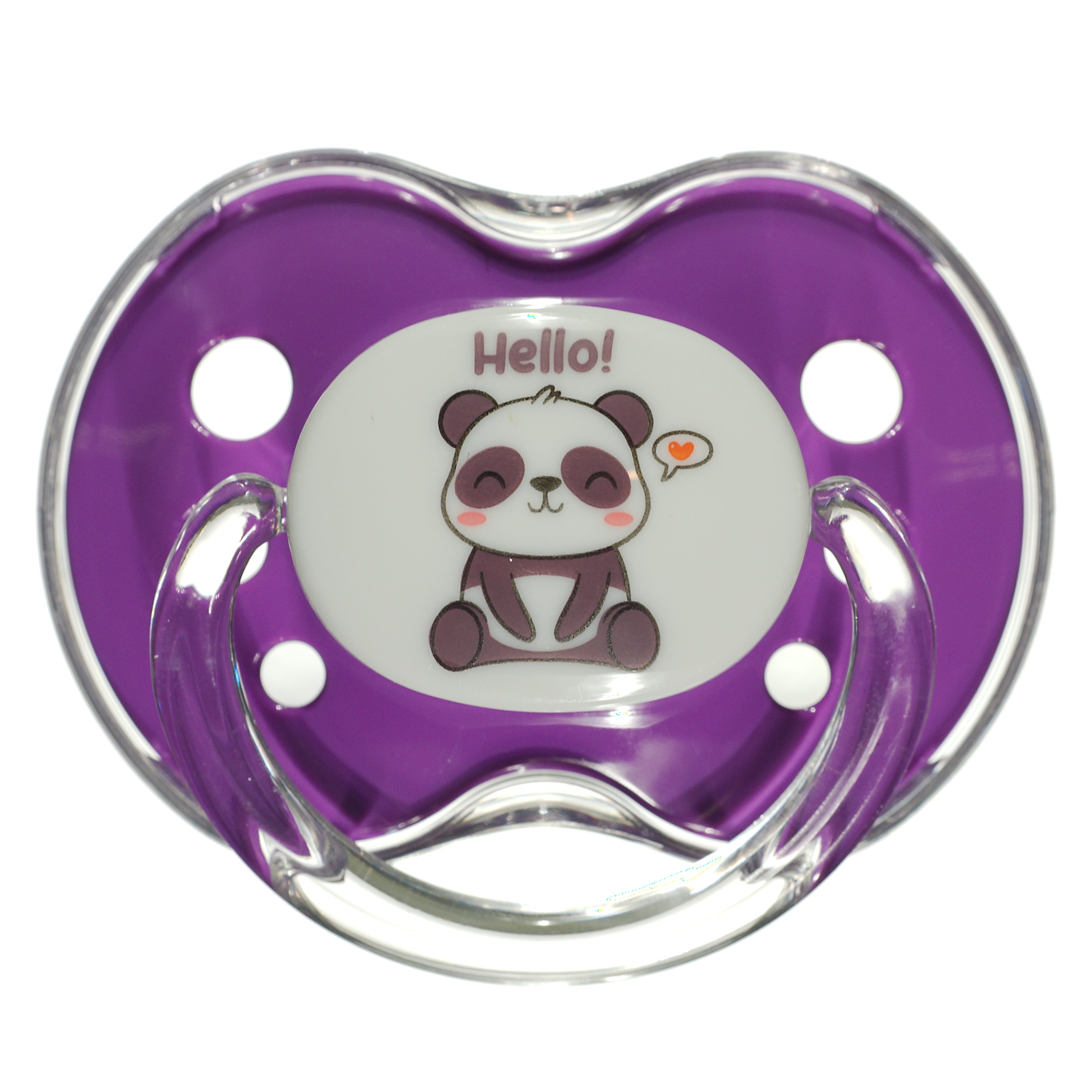 Binky Orthodontic Pacifier With Snap On Cover - Wild and Cuddly Series  - Unicorn & Panda