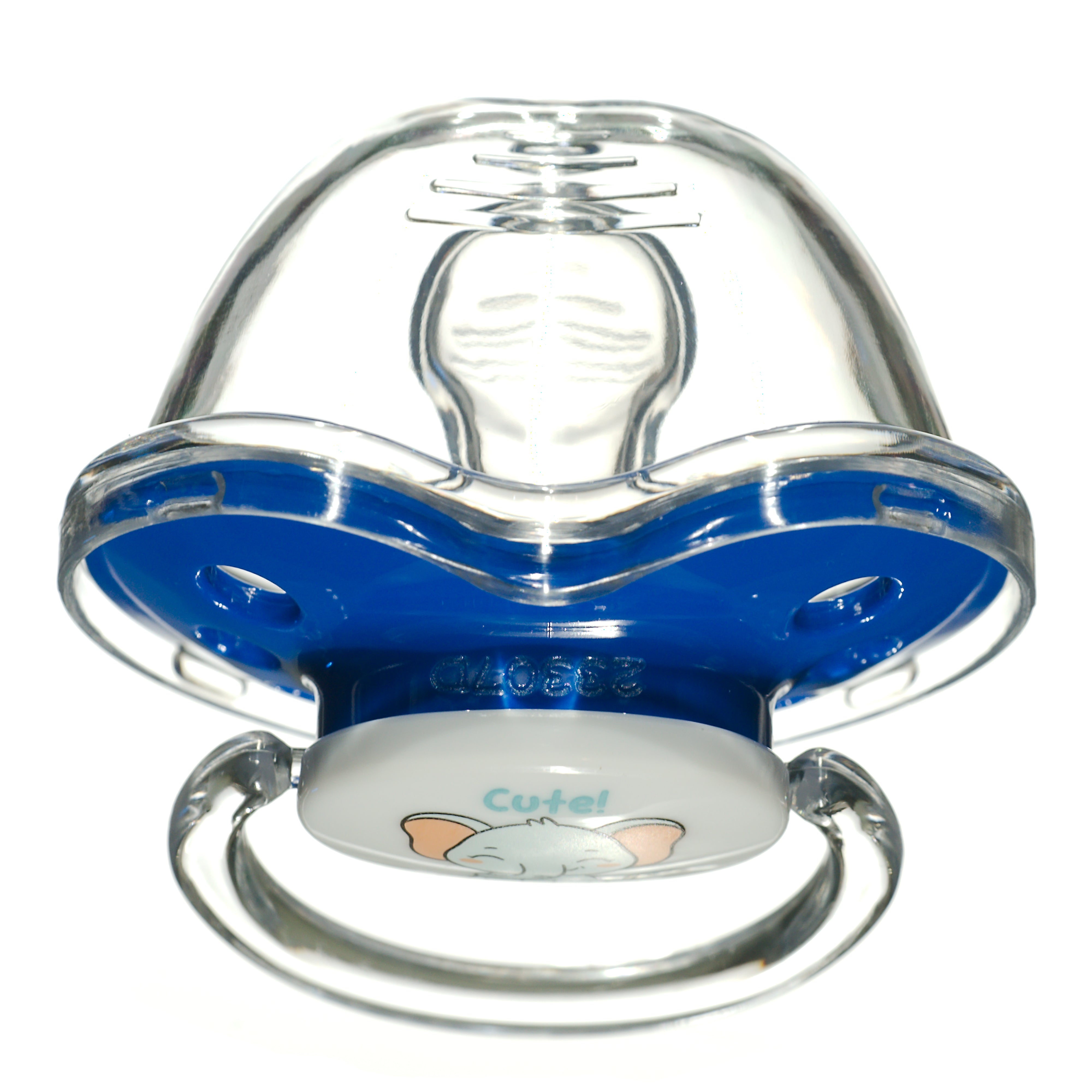 Binky® Orthodontic Pacifier With Snap On Cover - Wild and Cuddly Series  - Elephant and Tiger