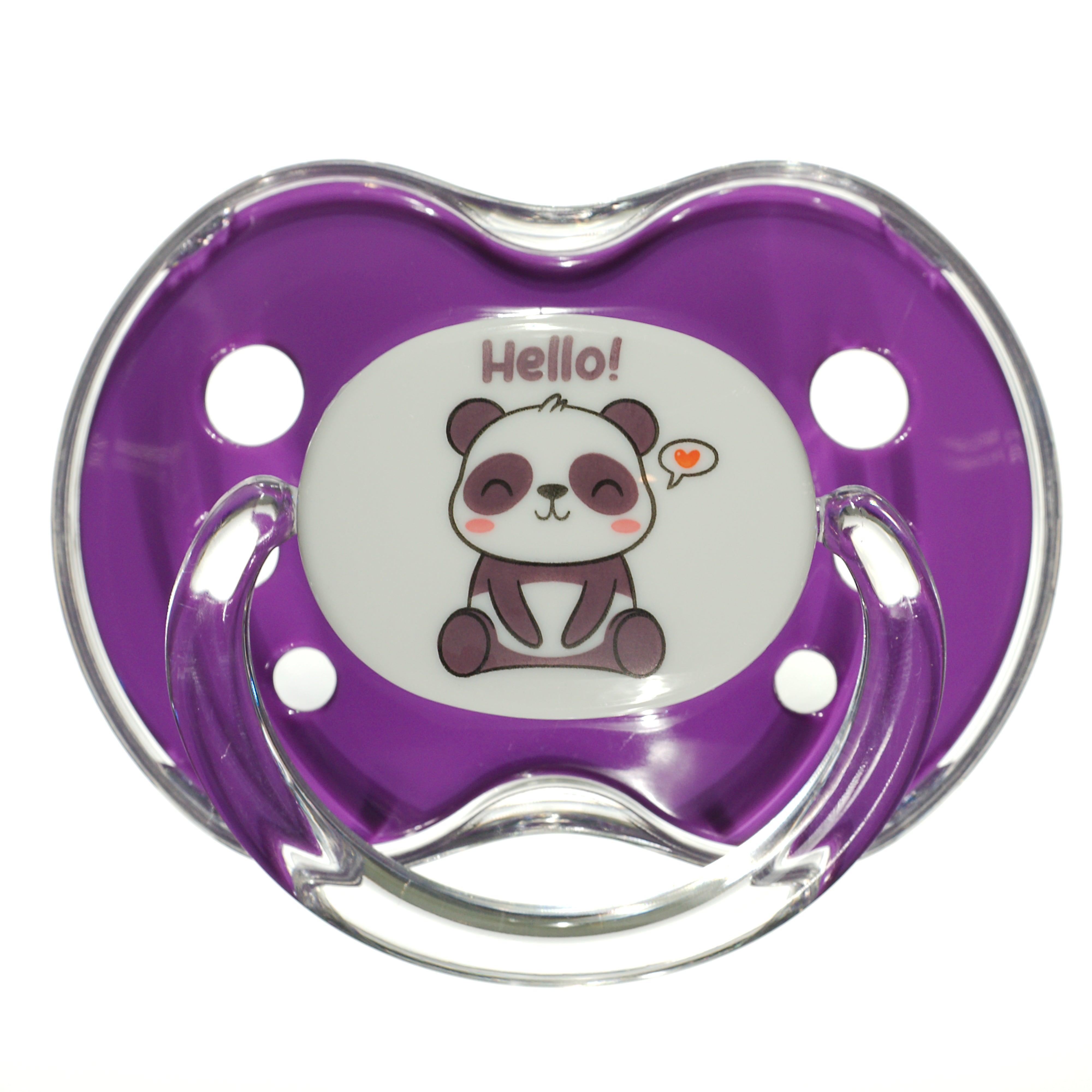 Binky Orthodontic Pacifier With Snap On Cover - Wild and Cuddly Series  - Unicorn & Panda