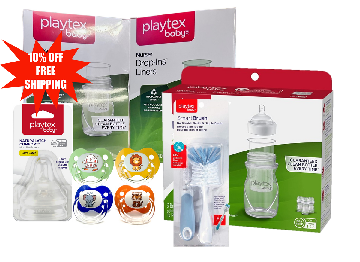 Playtex Baby Essential Bundle: The Original Binky & More!