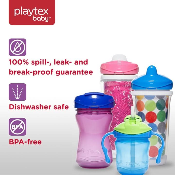 Playtex Baby Sipsters Stage 3 Blue's Clues Hard Spout, Spill-Proof, Leak-Proof, and Insulated, 9 Ounce (Pack of 2)