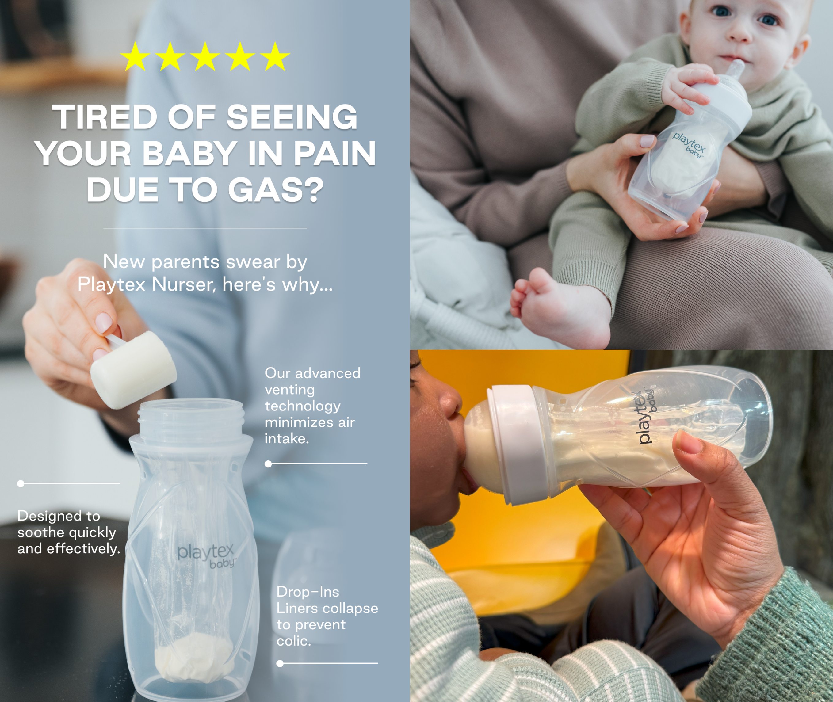 Playtex Dr. Seuss Baby Shower Gift Set – Anti-Colic Nurser Bottles, Pacifiers, Bib & Liners