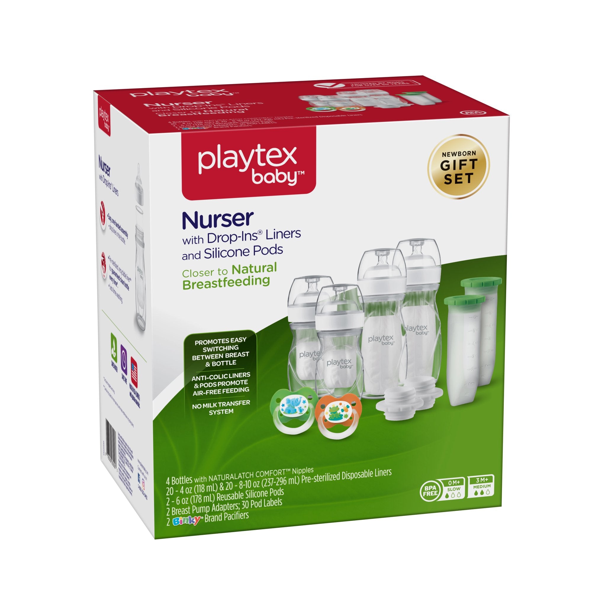 Playtex Baby Nurser DELUXE Gift Set with Drop In liners and
