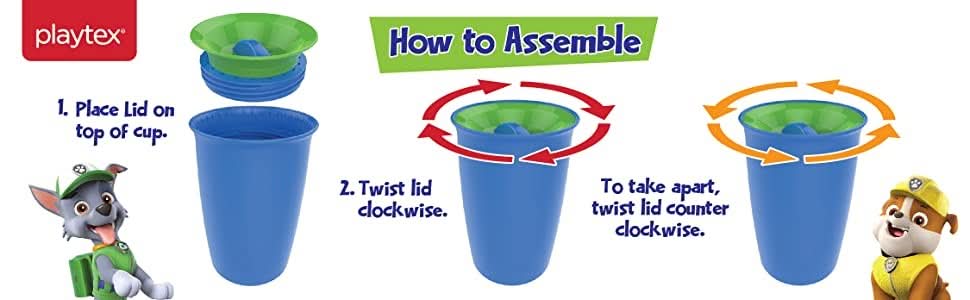 Playtex® Stage 2 Spoutless 360 Paw Patrol™ - Pink