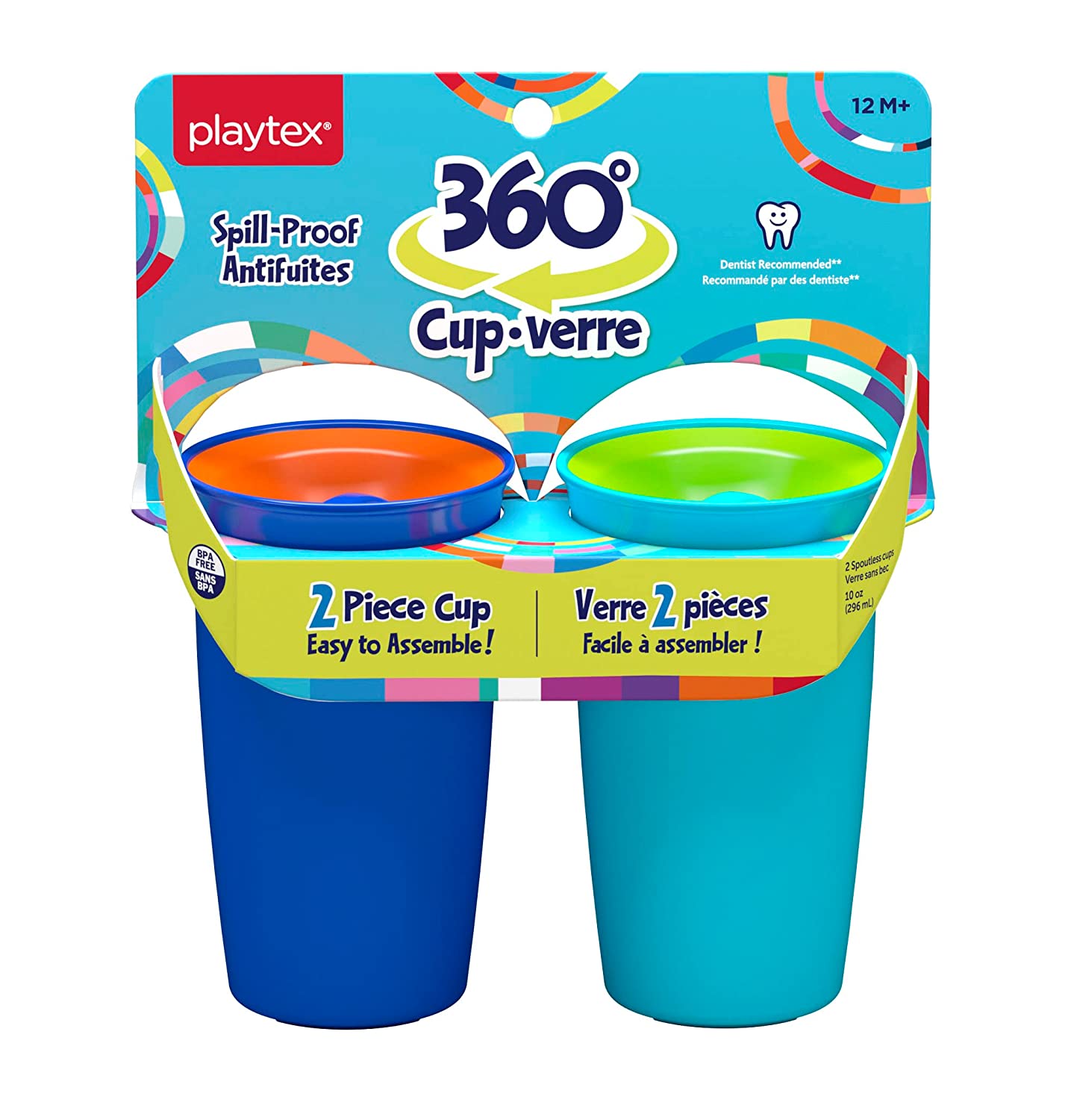 Playtex® Stage 2 Spoutless 360 Drinking Cup - Blue and Aqua