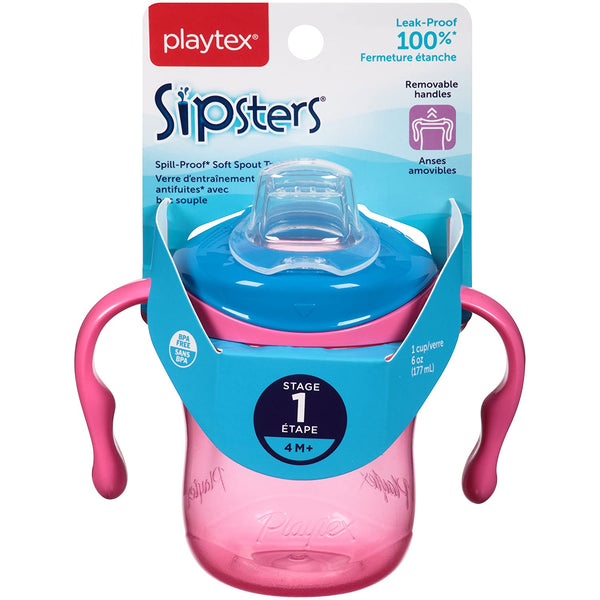 Playtex® Stage 2 Straw Cup - 2 Pack - Pink & Purple – PlaytexBaby