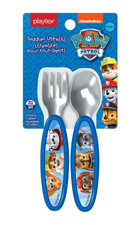 Paw Patrol 3 Piece Cutlery Set – Metal, Reusable Children's Knife, Fork &  Spoon, Kids-Size, Made from Food-Safe Stainless Steel & ABS Plastic – Chase