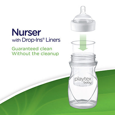 Playtex Baby™ Nurser Bottles with Drop-Ins® Liners - 1 Pack 4 oz