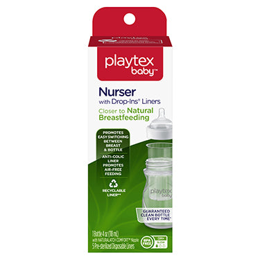 Playtex Baby Nurser with Drop-Ins Liners Baby Bottle Newborn Gift Set 